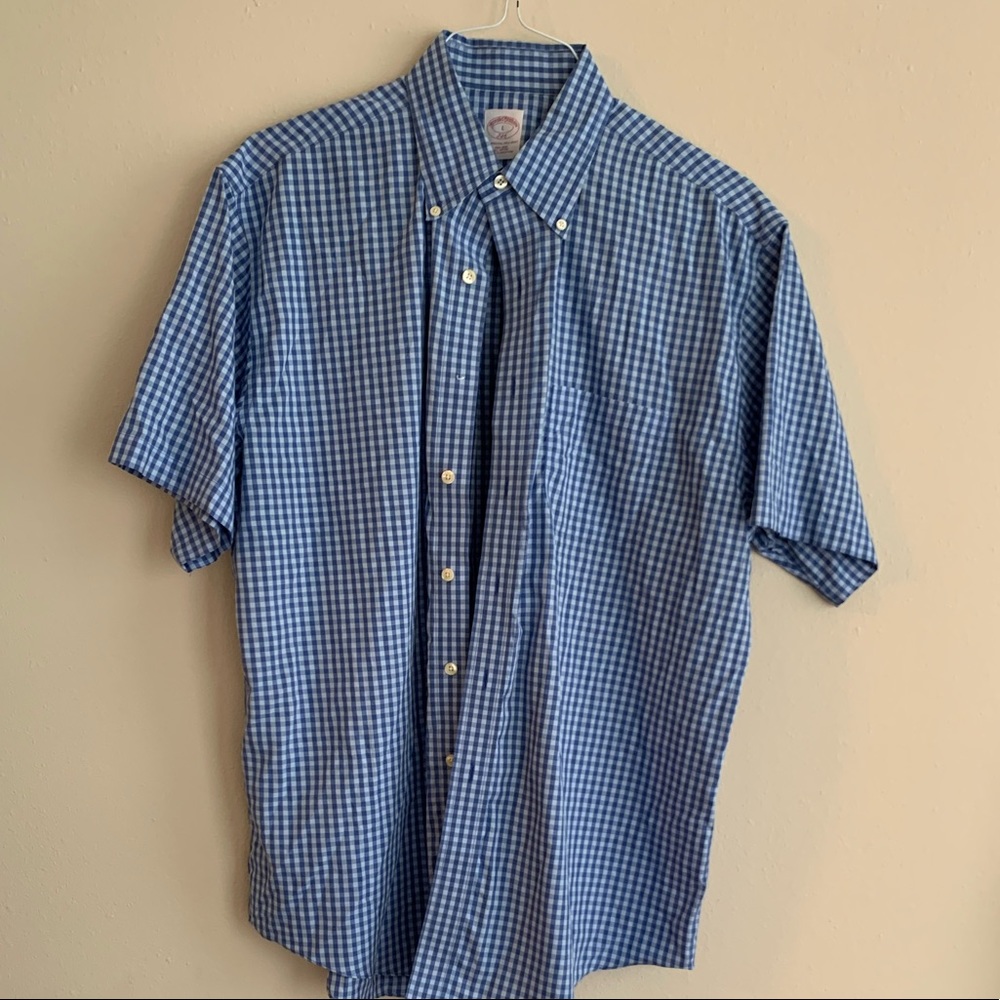 Brooks Brothers Short Sleeve Button Down -Large